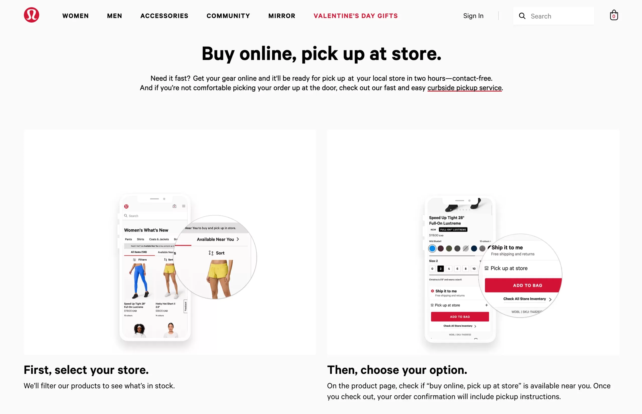 Seamless Shopping Experience with BOPIS Landing Page