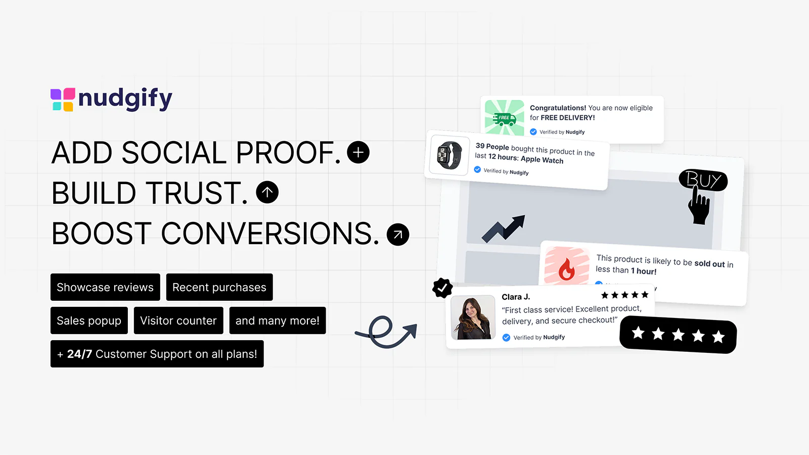 Nudgify Social Proof Sales Pop