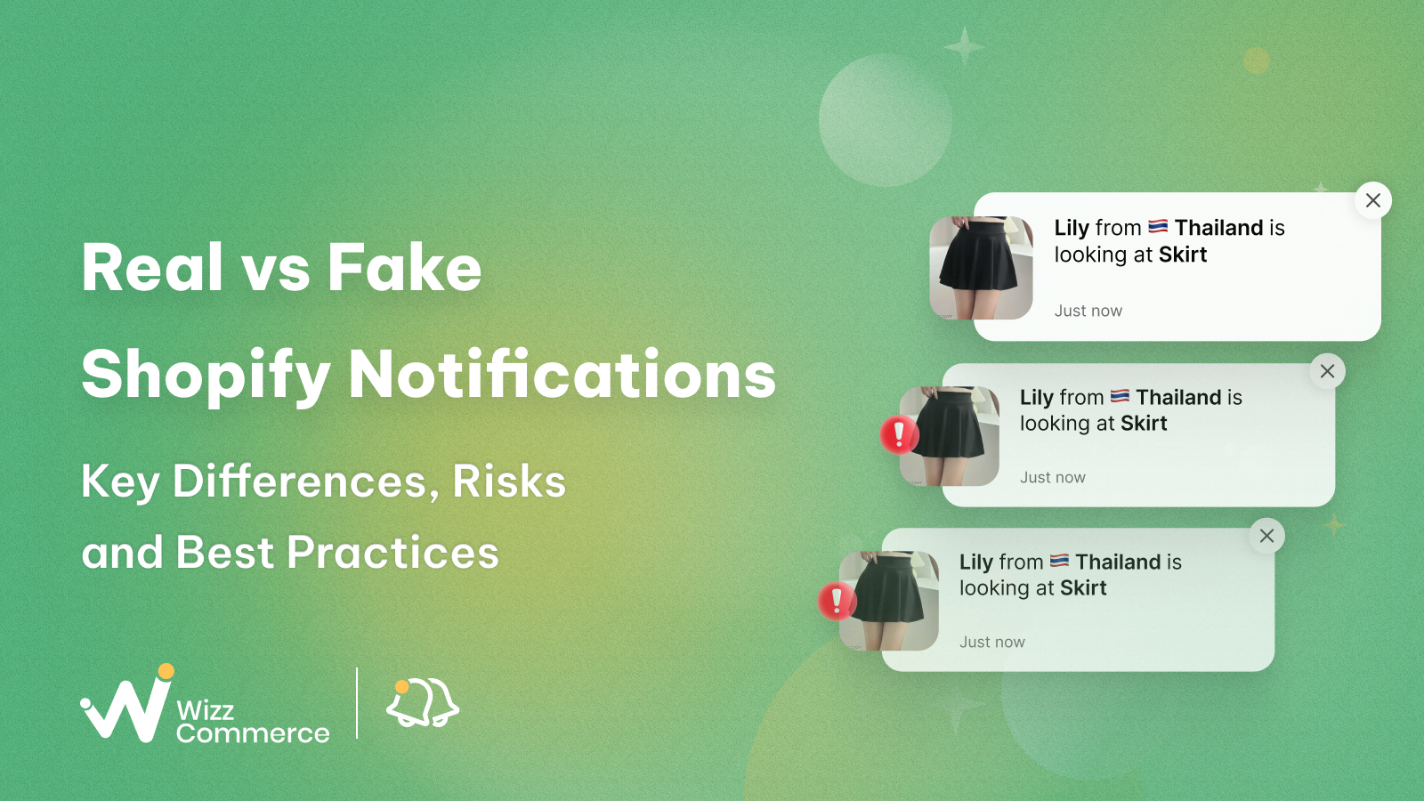 Real vs Fake Shopify Notifications