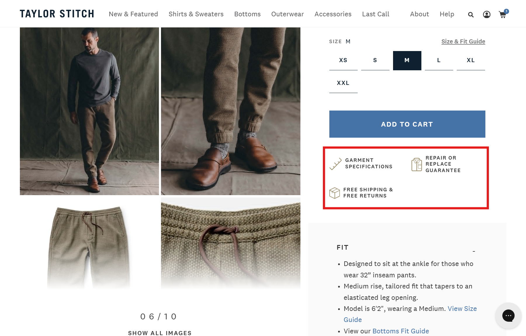 Featuring trust badges near add to cart button