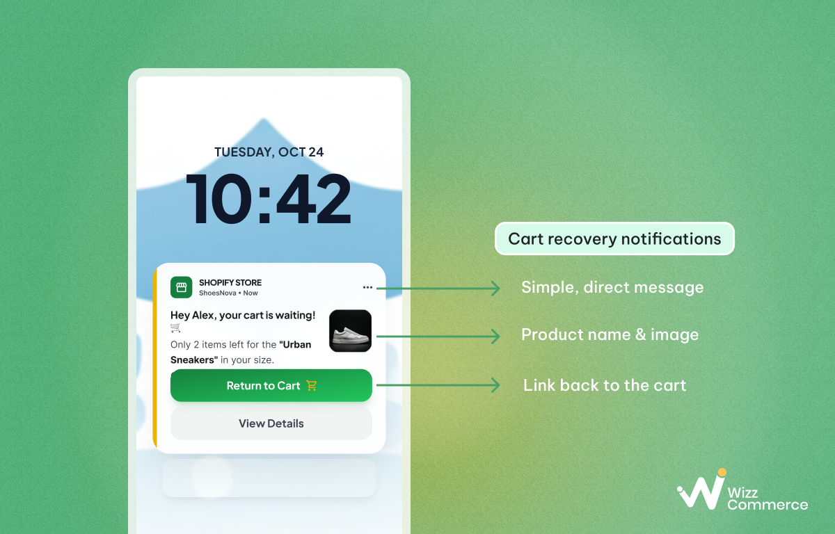 Cart Recovery Notifications