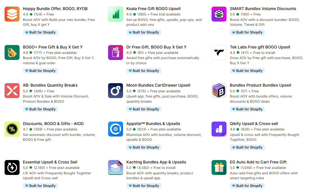 Bogo App Shopify