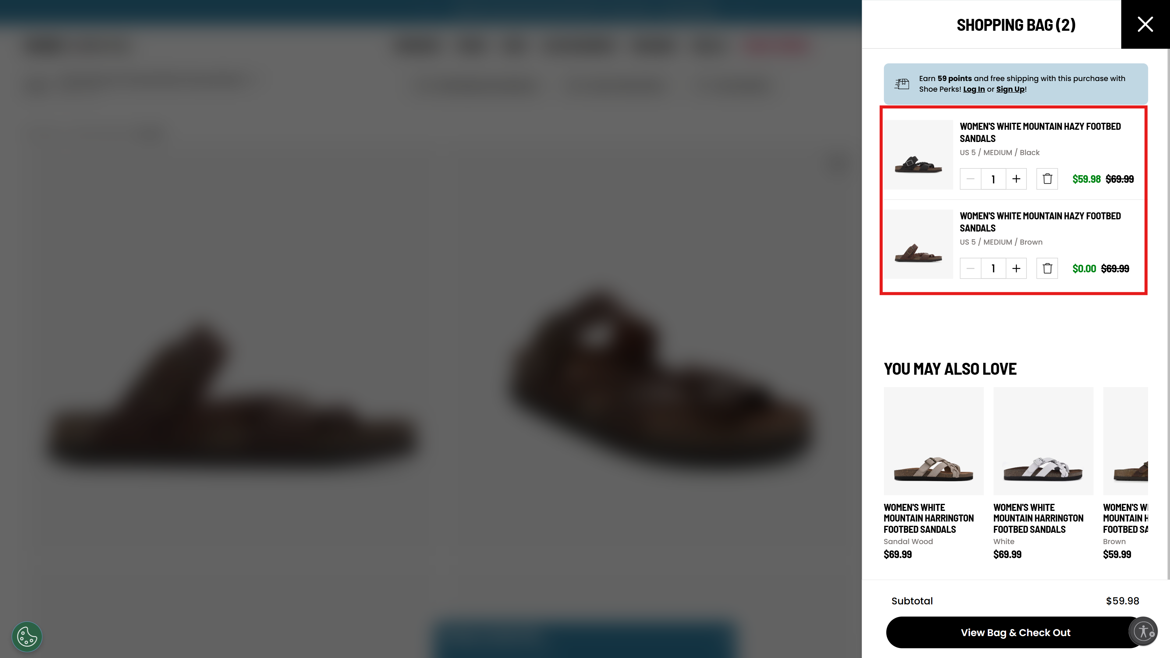 Buy one sandal, get the free one.