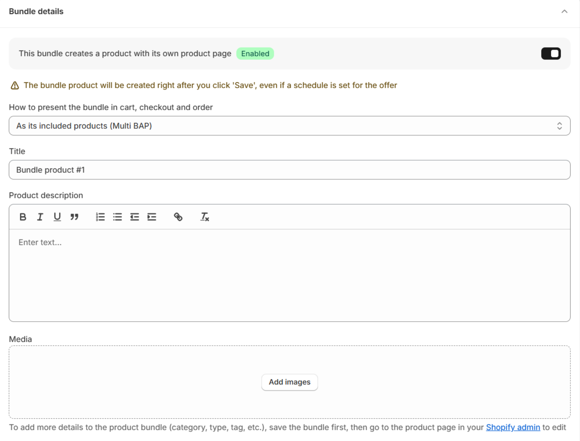 Add seperate product pages.