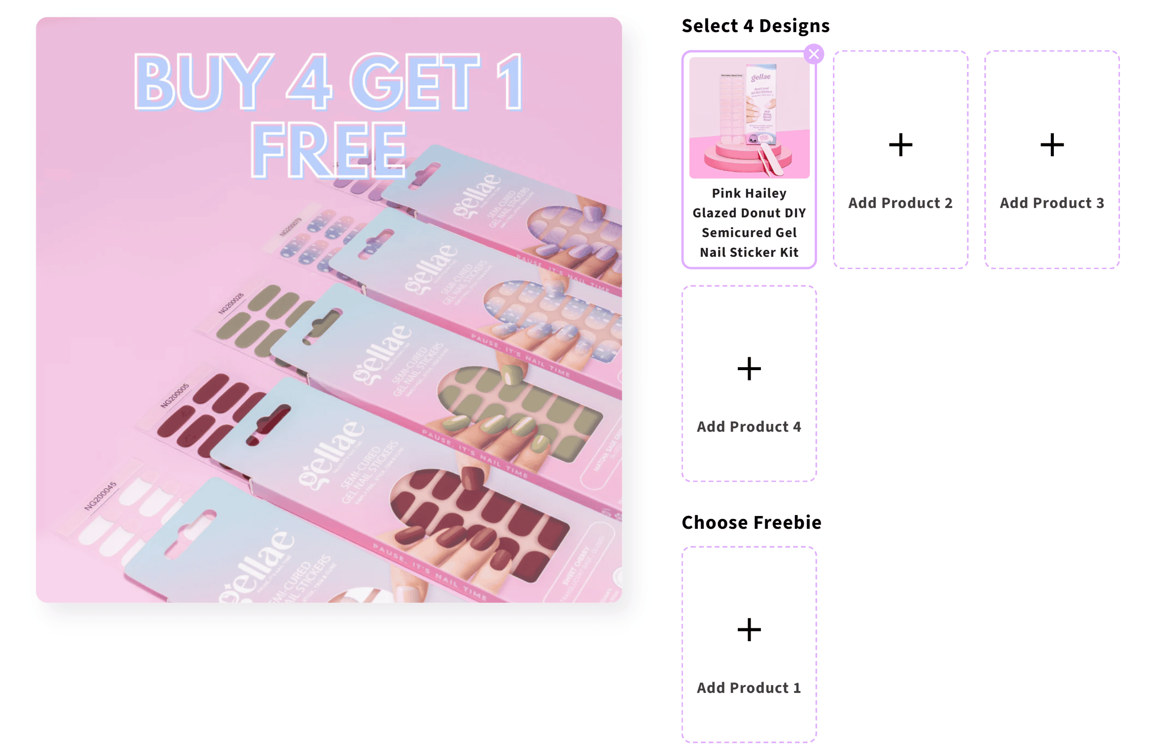 An example of mix and match bundles.