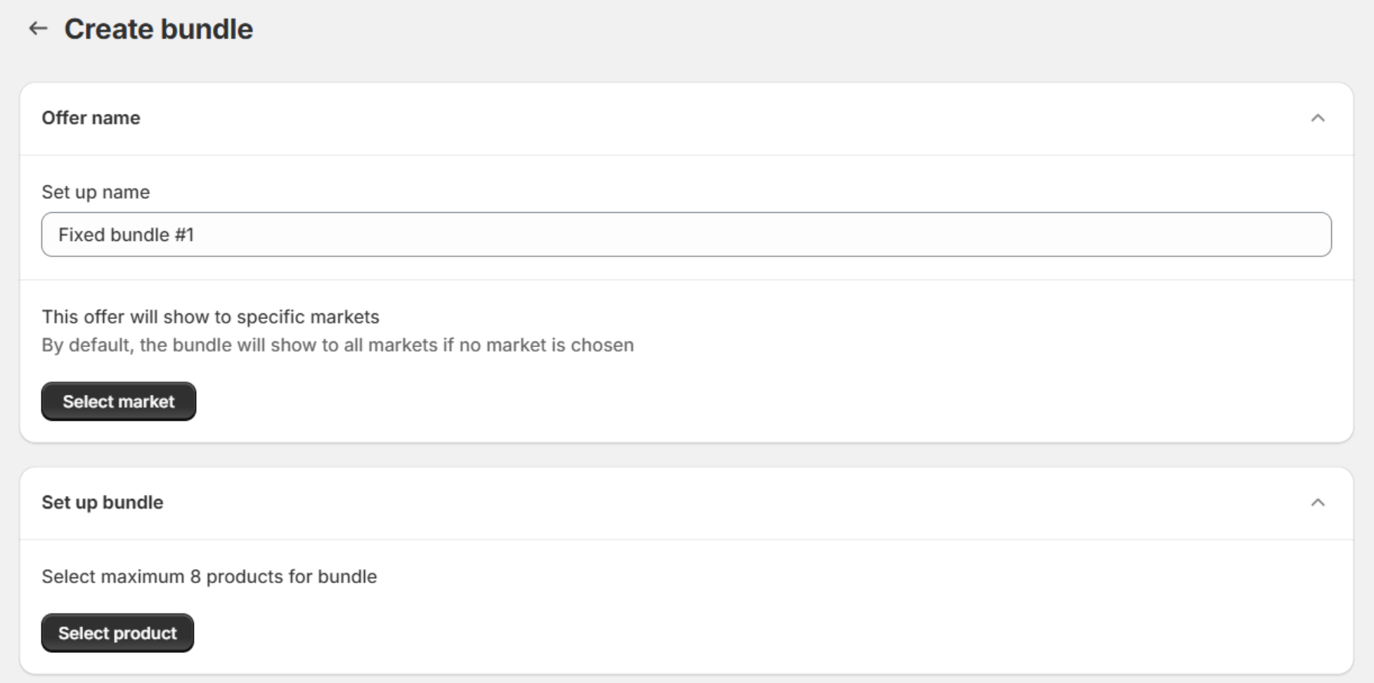 Set core information.